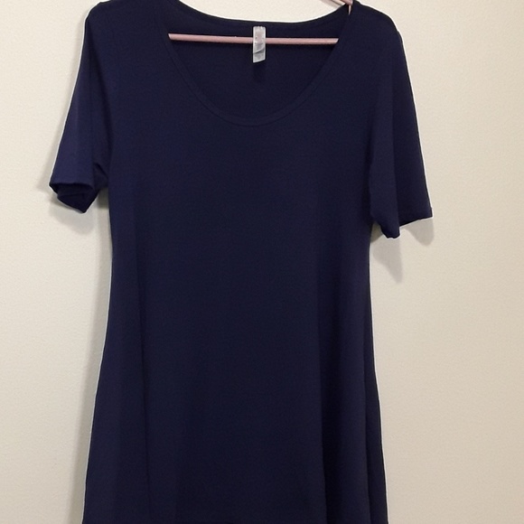 LuLaRoe Tops - Lularoe Perfect T Small S LLR Shirt Solid Blue